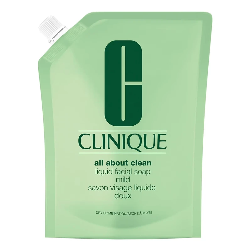 Clinique All About Clean Liquid Facial Cleanser Soap, Mild For Dry Combination Skin Types, 400ml