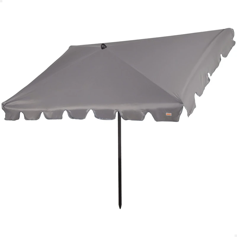 AKTIVE Rectangular Parasol with Sun Protection, 200 x 125 cm, Parasol for Balcony and Terrace, Tilt Pole, UV50 Protection (61154) - Image 1