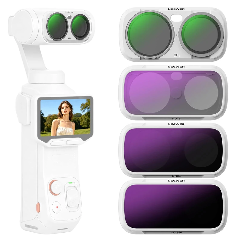 NEEWER CPL + ND Filter Set Compatible with Insta360 Luna Ultra Only