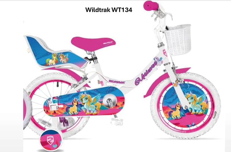 WILDTRAK UNICORN 16" SPOKE WHEEL GIRLS BIKE