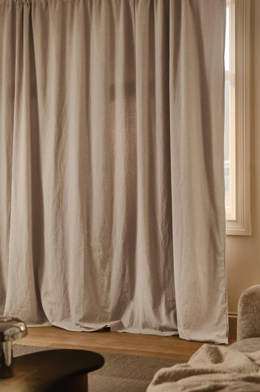 Jotex Melanie Linen Mix Blackout Curtain Extra Wide 270 cm