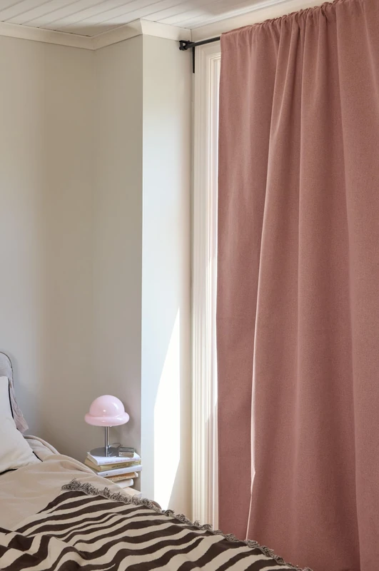 Jotex Moonbeam Blackout Curtain, Multifunctional Curtain with 100% Light Blocking (Pack of 1), Light Pink, 135 x 300 cm - Image 1