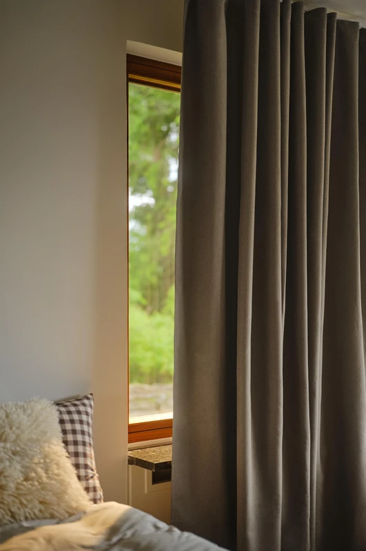 Jotex Moonbeam Blackout Curtain, Extra Wide, 270 cm, Multifunctional Curtain with 100% Light Blocking (Pack of 1), Taupe, 270 x 160 cm - Image 1