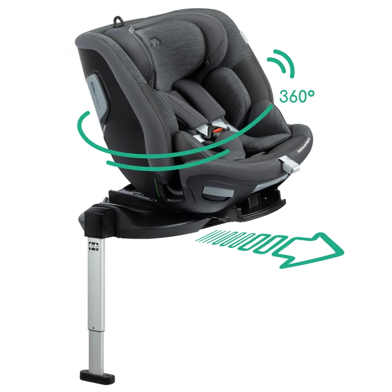Bebeconfort RevolveFix Max 360 i-Size SLIDETECH® Car Seat, Element Graphite