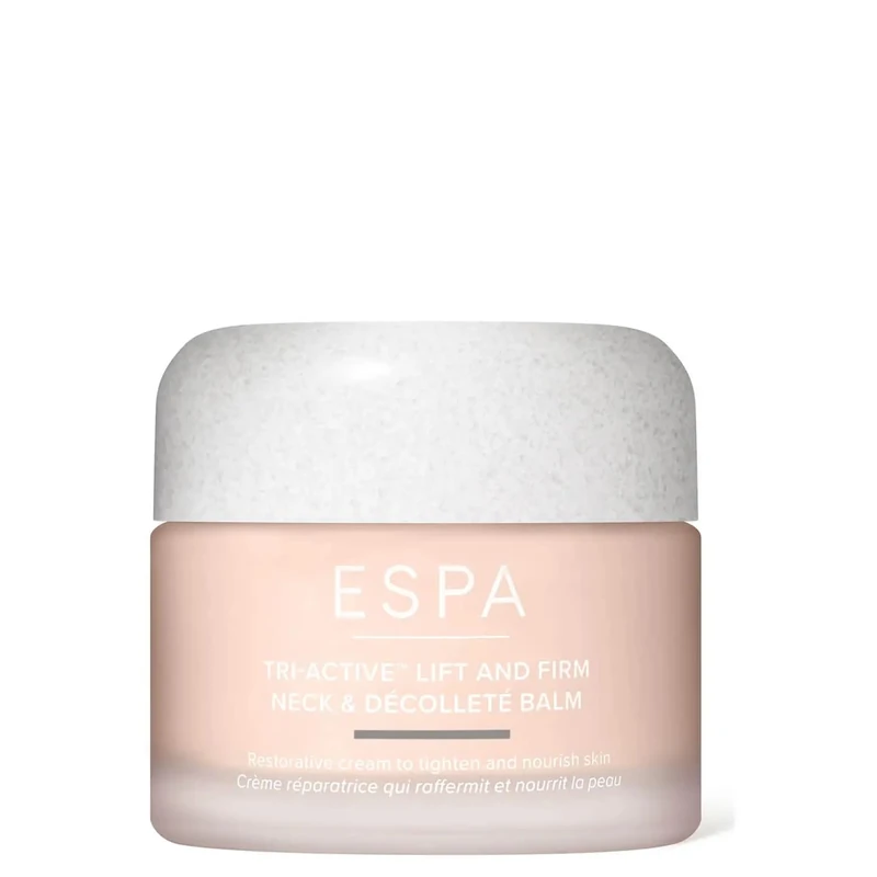 ESPA Tri‑Active™ Firming Neck & Décolleté Balm 55ml | Lifting & Smoothing Treatment Cream to Improve Elasticity, Reduce Fine Lines & Crepiness with Botanical & Marine Actives - Image 1