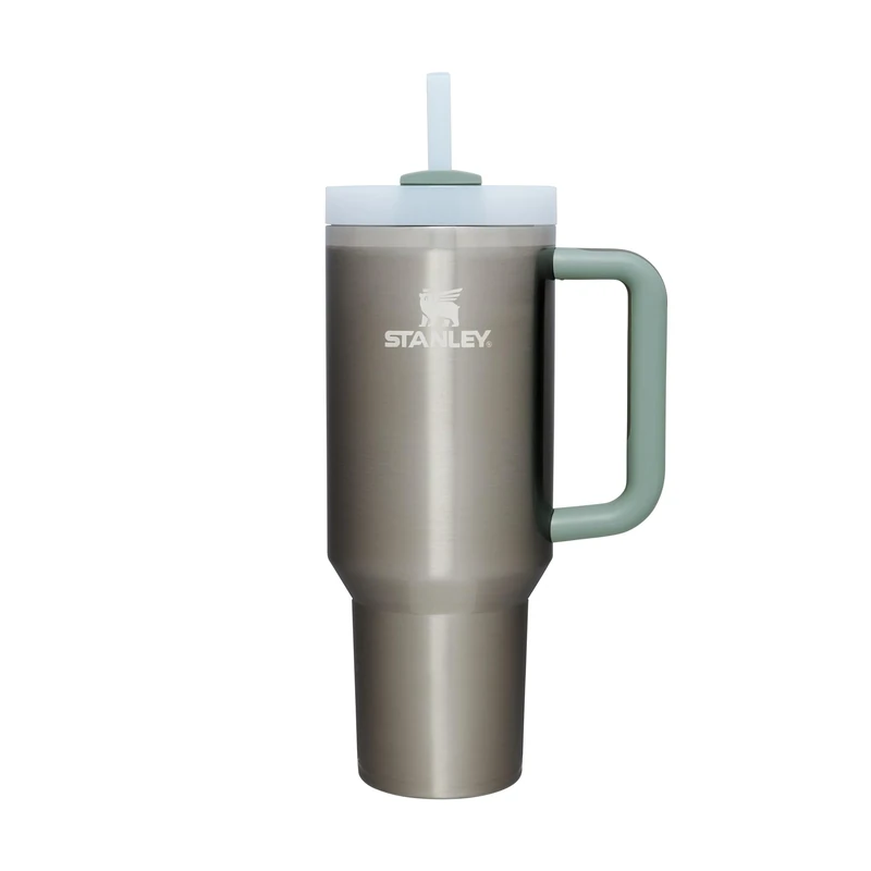Stanley 1913 Quencher H2.0 Flowstate Tumbler 1.2L - Cold For 11 Hours - Iced For 48 Hours - Metal Water Bottle With Straw, Handle & Lid - Dishwasher Safe - Travel Mug For Cold Drinks - Stainless Steel