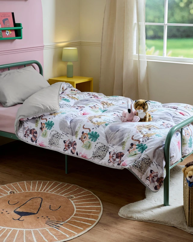 Night Lark Children's Coverless Duvet 10.5 Tog Party Animals, Double