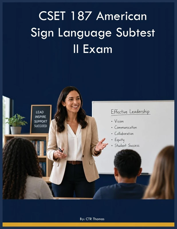 CSET 187 American Sign Language Subtest II Exam - Image 1