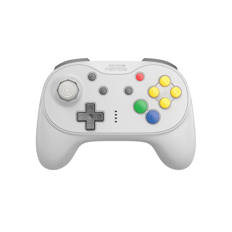Retro Fighters Brawler64 Pro Wireless N64 Controller for Nintendo 64, Switch, Switch 2 & PC | 2.4GHz (Classic Gray)
