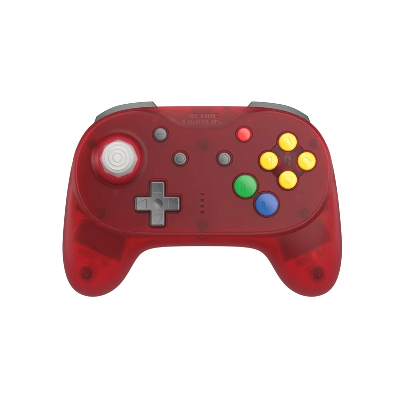 Retro Fighters Brawler64 Pro Wireless N64 Controller for Nintendo 64, Switch, Switch 2 & PC | 2.4GHz (Watermelon Red)