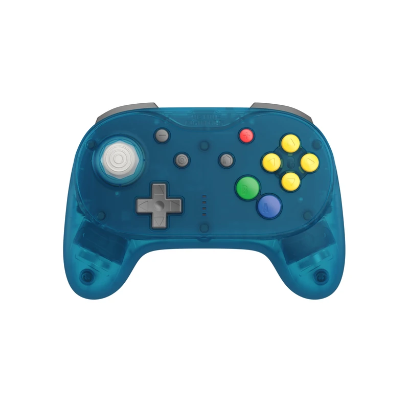 Retro Fighters Brawler64 Pro Wireless N64 Controller for Nintendo 64, Switch, Switch 2 & PC | 2.4GHz (Ice Blue)
