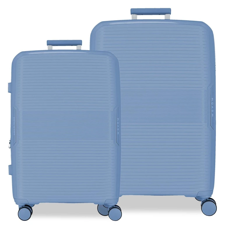 Movom Inari Luggage Set Blue 68/78 cm Rigid Polypropylene TSA Lock Integrated 189L 8 kg 4 Wheels Double Extendable Hand Luggage