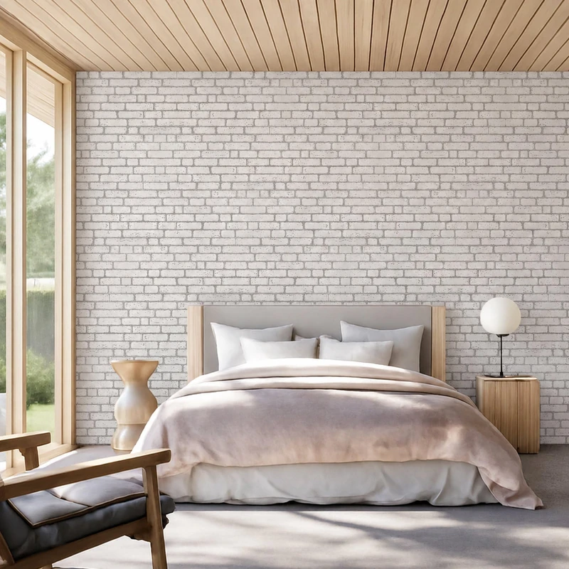Decorative Wall Panels 3D | Interior Wall Covering | Washable | EPS Foam Plates with Imitation Brick Relief for Living Room, Kitchen and Bedroom (Pack of 10 Panels) + 4 Adhesive Bottles