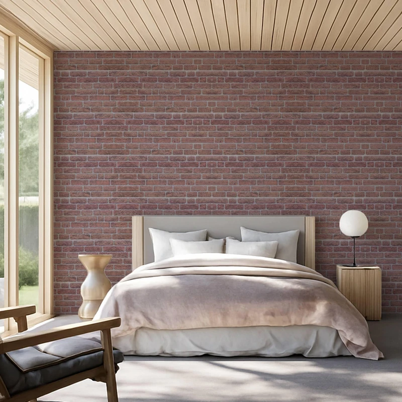 Decorative Wall Panels 3D | Interior Wall Covering | Washable | EPS Foam Plates with Imitation Brick Relief for Living Room, Kitchen and Bedroom (Pack of 20 Panels) + 8 Adhesive Bottles