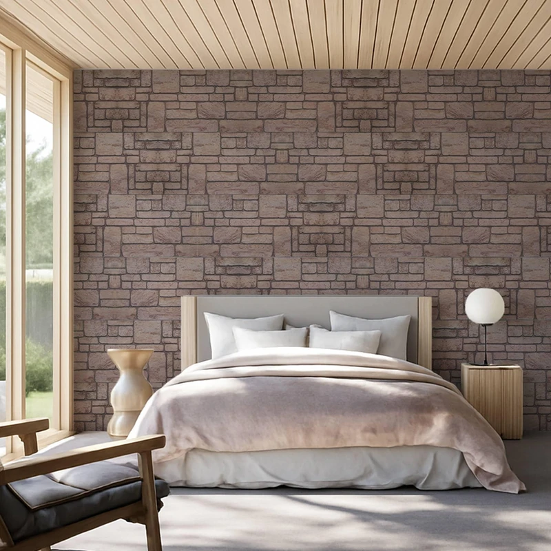 Decorative Wall Panels 3D | Interior Wall Covering | Washable | EPS Foam Plates with Imitation Brick Relief for Living Room, Kitchen and Bedroom (Pack of 20 Panels) + 8 Adhesive Bottles