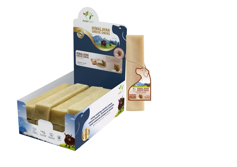 Pawfect Himalayan Yak Dog Chews with Real Coconut - All Natural - Plaque Off And Tartar Control - High Protein, Grain-free Dog Treats - Pack of 10 Chews for Large Dogs (1400g/49.38oz)