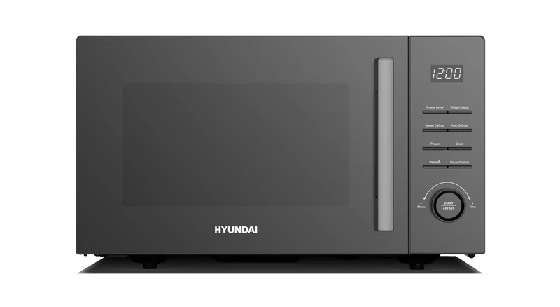 Hyundai 900W 23L Digital Microwave, Black Mirror Glass Door, Stainless Steel Interior, 11 Power Levels, 6 Auto Cook Menus, 270mm Turntable, Child Lock - Image 1
