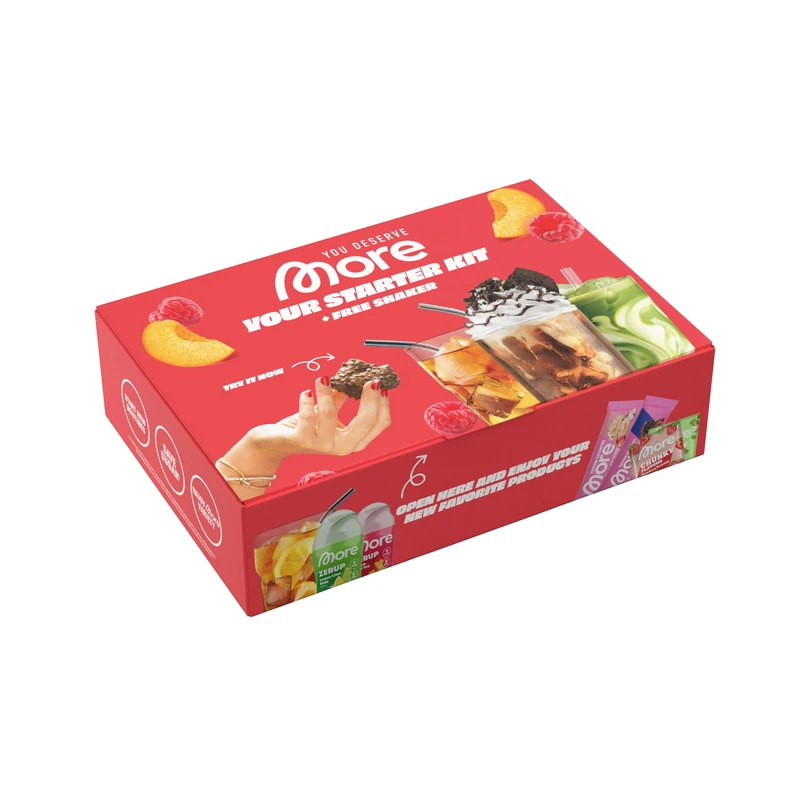 MORE Starterkit, 15-piece set including a free shaker