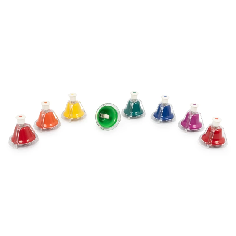 Percussion Plus PP278 professional colour desk bells - set of 8 - Image 1