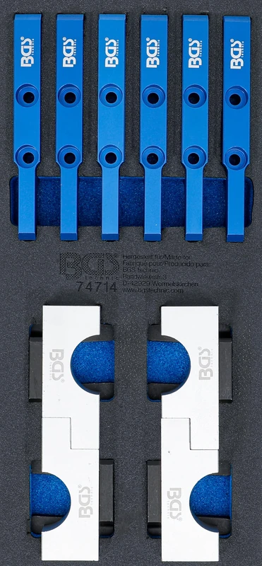 BGS 74714 Workshop Trolley Insert 1/3: Camshaft Alignment Tool Set for Mercedes-Benz M176, M177