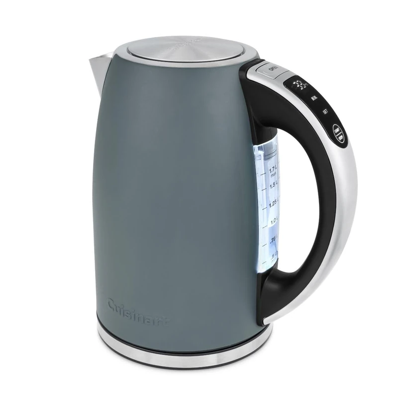 Cuisinart SmartElite Temp Control 1.7L Denim Electric Kettle | Digital Touchscreen | Adjustable heat 50°C to 100°C | 3KW Fast Boil | Push Button Lid | Washable anti-scale filter | Easy Pour Spout