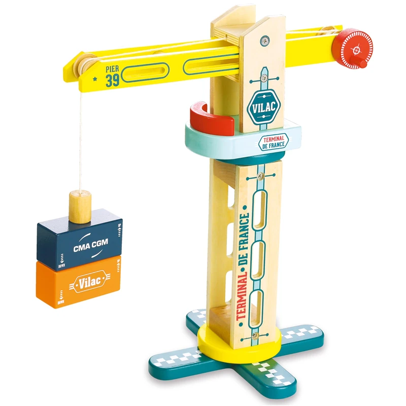 Wooden Docker and Semi-Trailer for Children from 3 Years