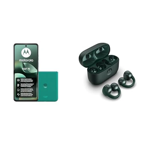 Motorola Razr 70 Sporting Green with Moto buds loop - Green