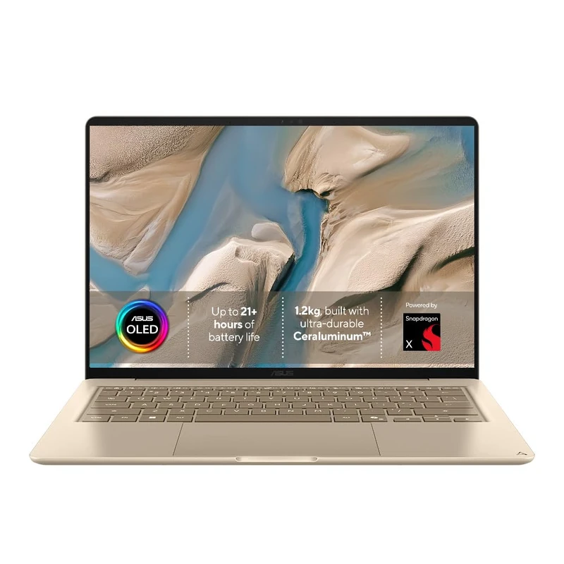 ASUS Zenbook 14 UX3408QA Laptop | Snapdragon X1 Plus | 21 Hrs Battery