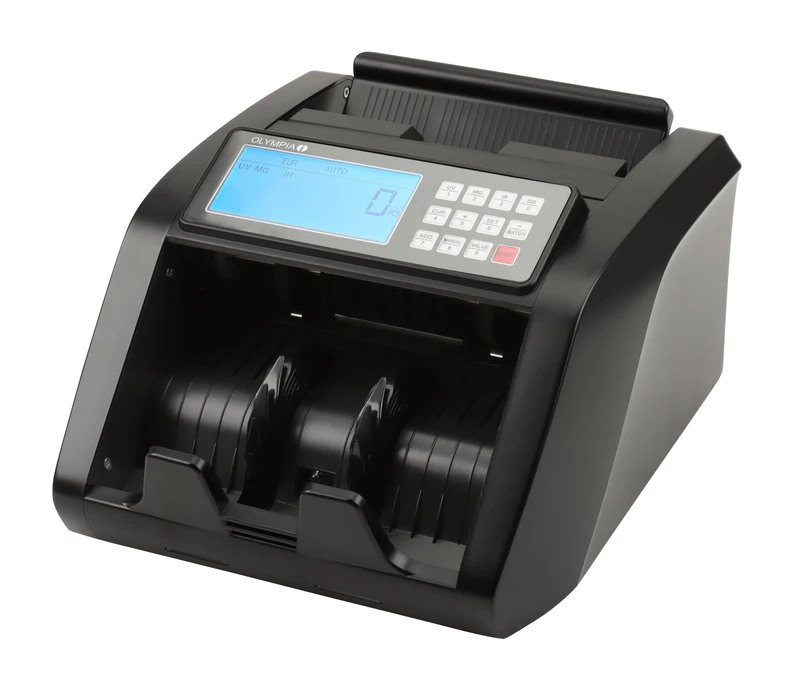 Olympia NC 440 Money Counter with UV MG IR DD Counterfeit Detection, 1000 Notes/Min, Add and Batch Function