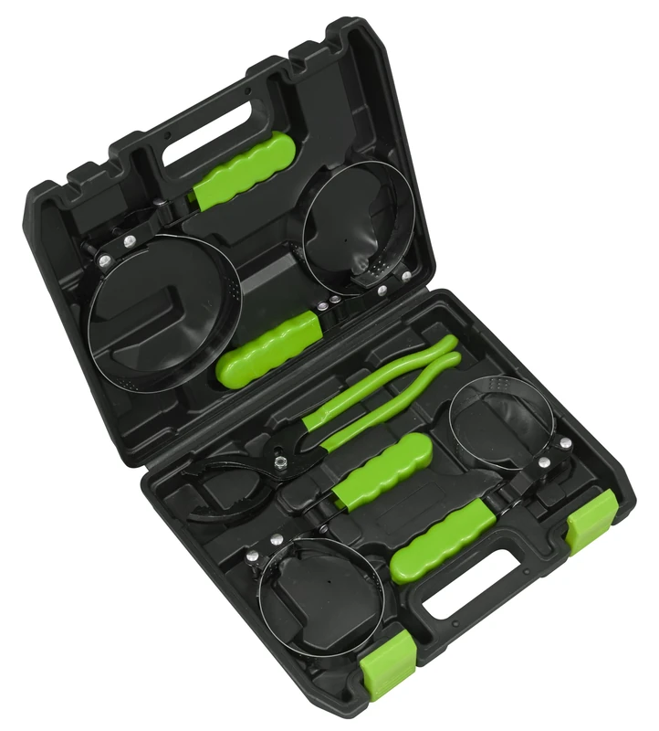 Sealey 5pc Oil Filter Removal Kit Ø70mm to 133mm - AK6424