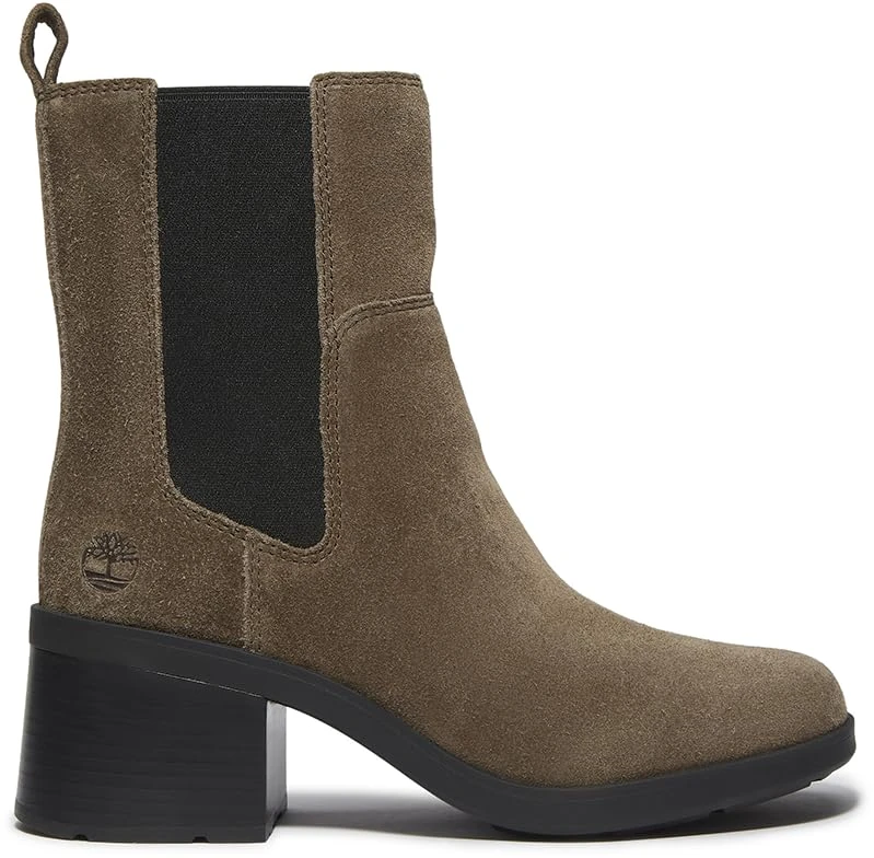 Timberland Bellevaux Mid Chelsea Boot DK Brown Suede W Black