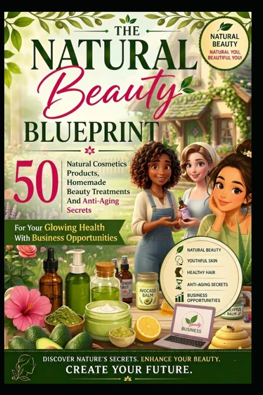 The Natural Beauty Blueprint: 50 Natural Cosmetics Products, Homemade Beauty Treatments And Anti-Aging Secrets For Your Glowing Health With Business Opportunities - Image 1