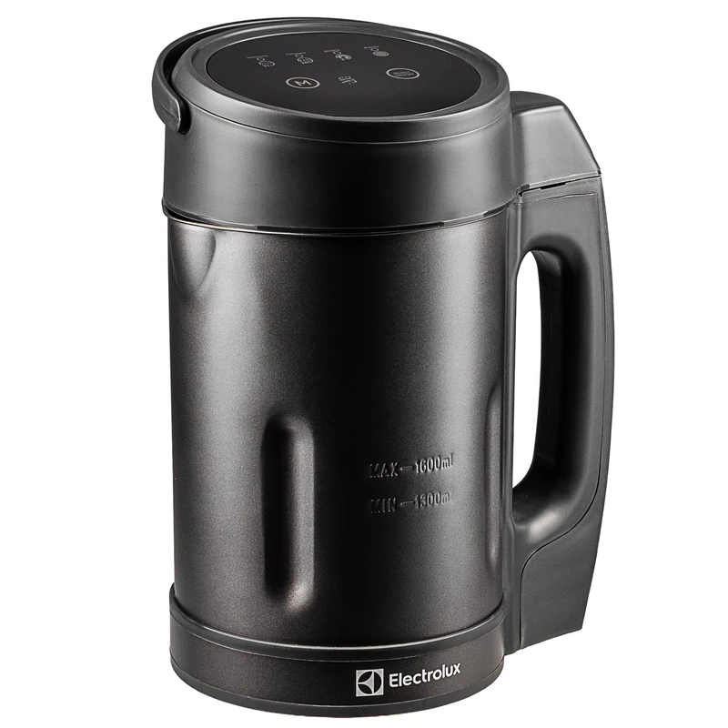 Electrolux 1.6L Electric Soup Maker Machine, Heating Blender for Smooth and Chunky Soup, Grey