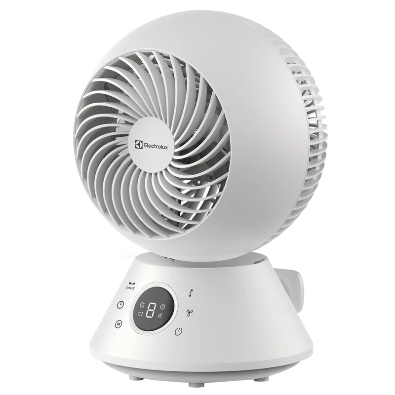 Electrolux FlowAir 14 Inch Desk Air Circulator Fan, Remote Control, 20W, White - Image 1