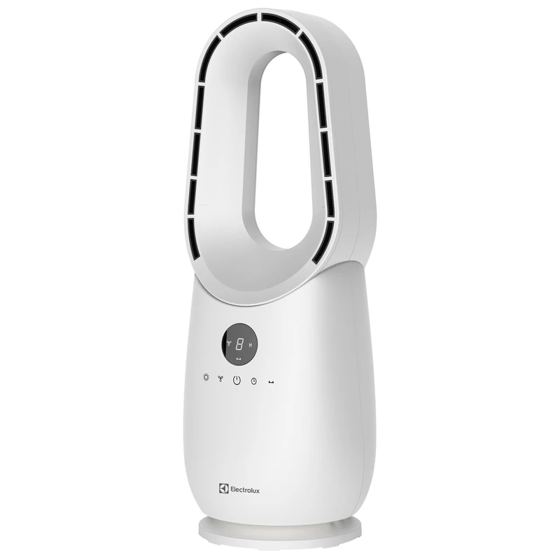Electrolux AirGlide Compact 58cm Desktop Bladeless Fan, LED Light, 60W, White