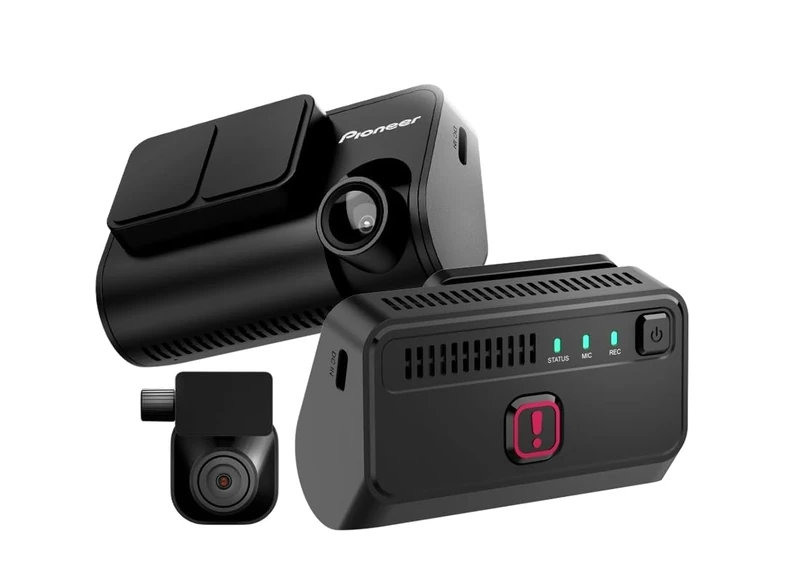 Pioneer VREC-Z410DC Dash Camera 3K Front and Rear, Wi-Fi, Emergency Button