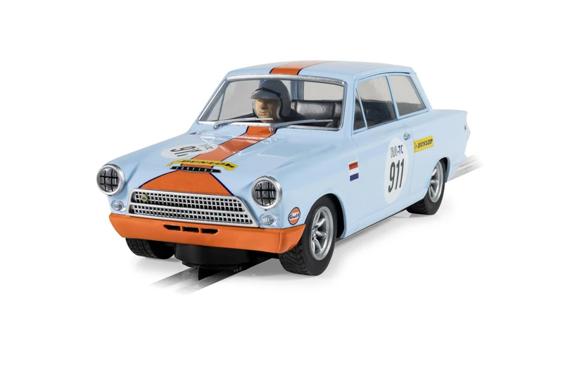 Superslot H4669 Ford Lotus Cortina - Gulf Edition Slot Car - Image 1