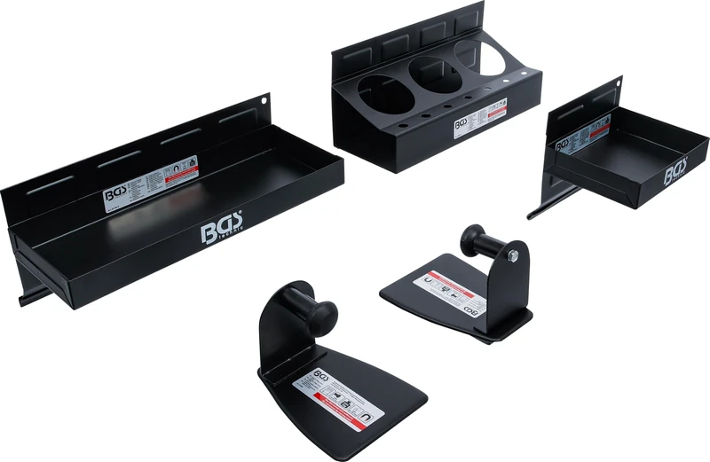 BGS 74574 Magnetic Tray and Paper Roll Holder Set, 4 Pieces