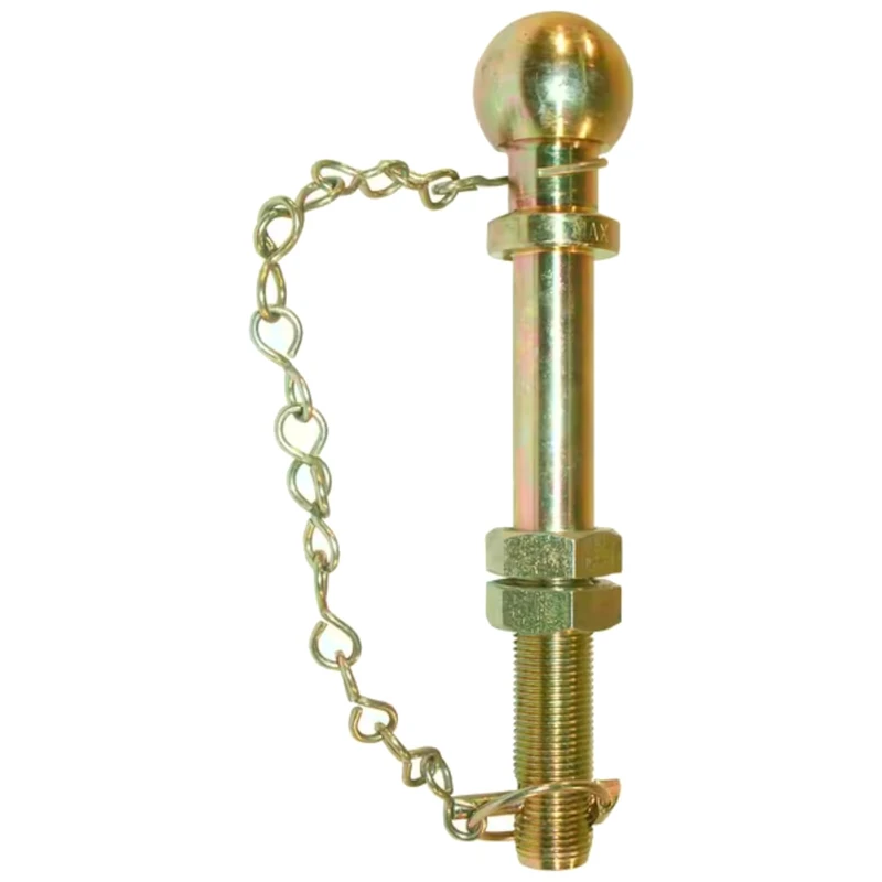 1 x 50 mm Hitch Ball with Chain for Trailer and Tractor, 22 x 190 mm