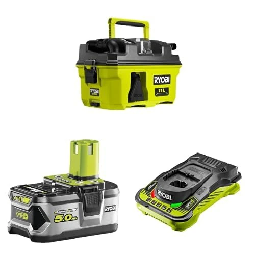 RYOBI RV1811-0 Wet & Dry Vac/Project Vac + 5ah Battery & Charger
