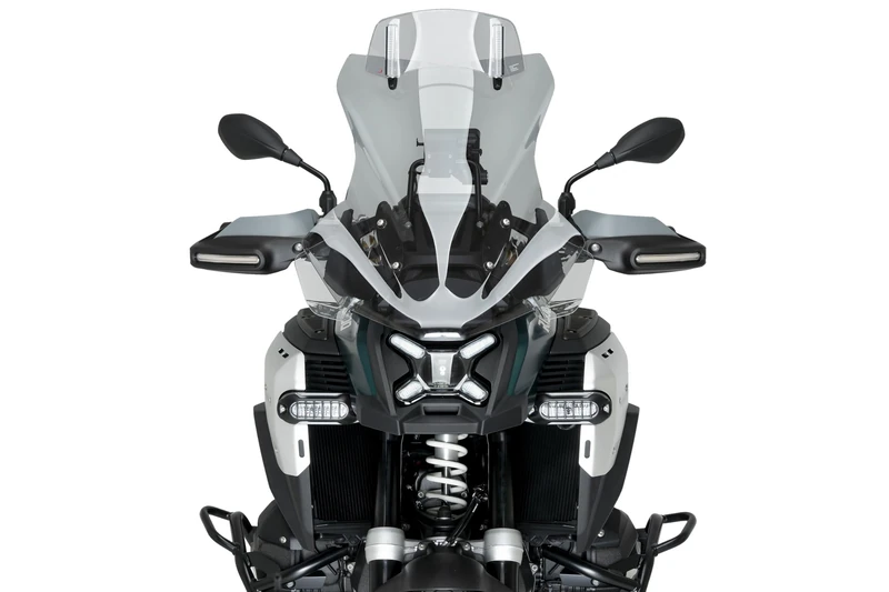 Puig 22329H Touring Plus Windscreen Visor improved wind protection, Smoke