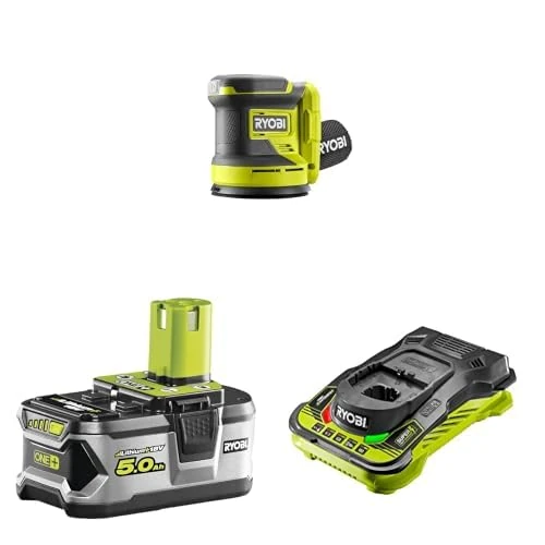 RROS18-0 Random Orbit Sander + 5ah Battery & Charger