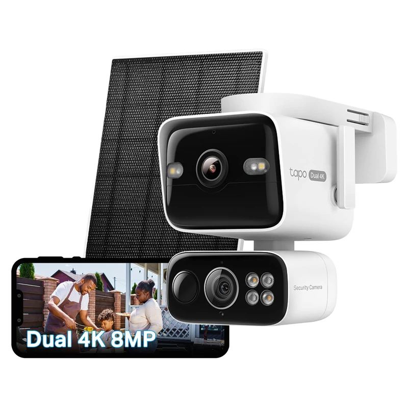 Tapo NEW C675D KIT 4K 8MP Dual-Lens Solar Outdoor Security Camera Wireless