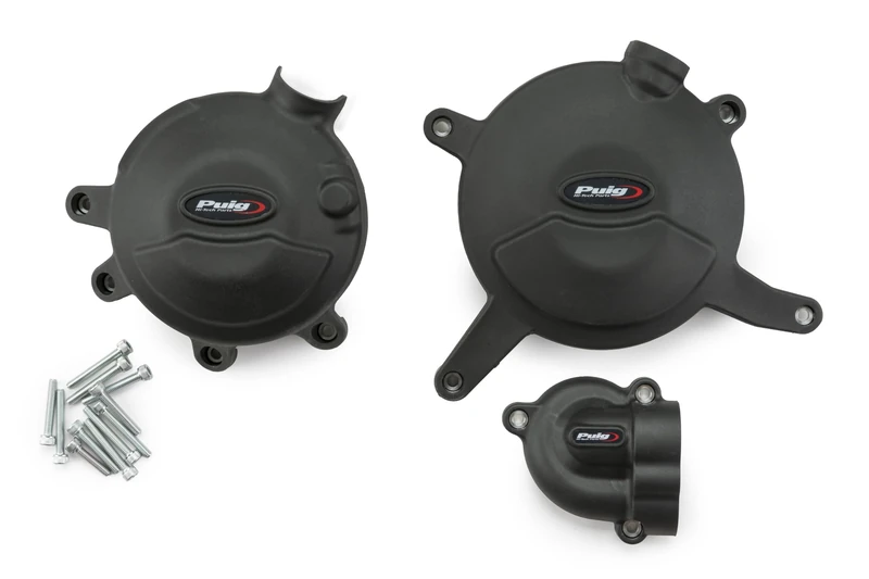 Puig 22422N Track Engine Covers model specific design, Black