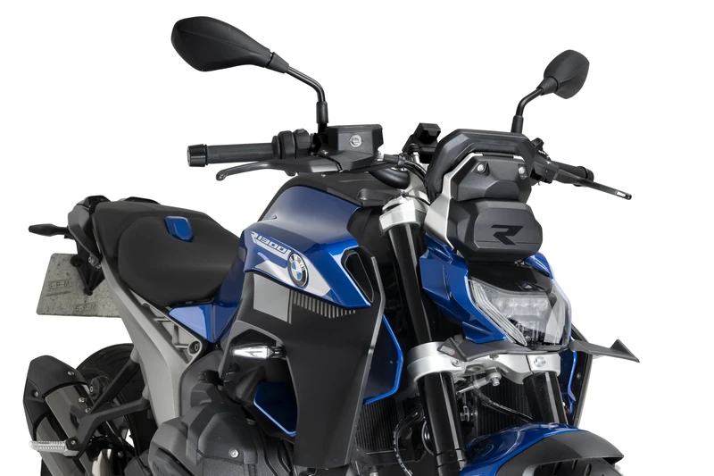 Puig 22821J Front Winglets Naked aerodynamic design, Matte Black