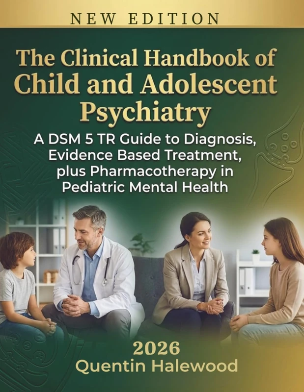 The Clinical Handbook of Child and Adolescent Psychiatry: A DSM 5 TR Guide to Diagnosis, Evidence Based Treatment, plus Pharmacotherapy in Pediatric Mental Health