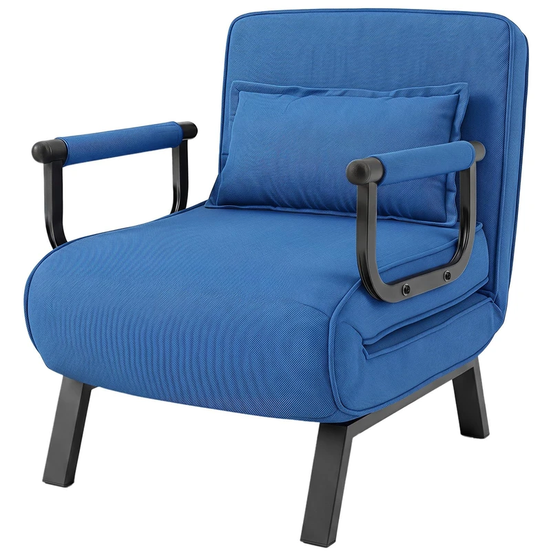RELAX4LIFE Folding Sofa Bed with 6-Position Adjustable Backrest