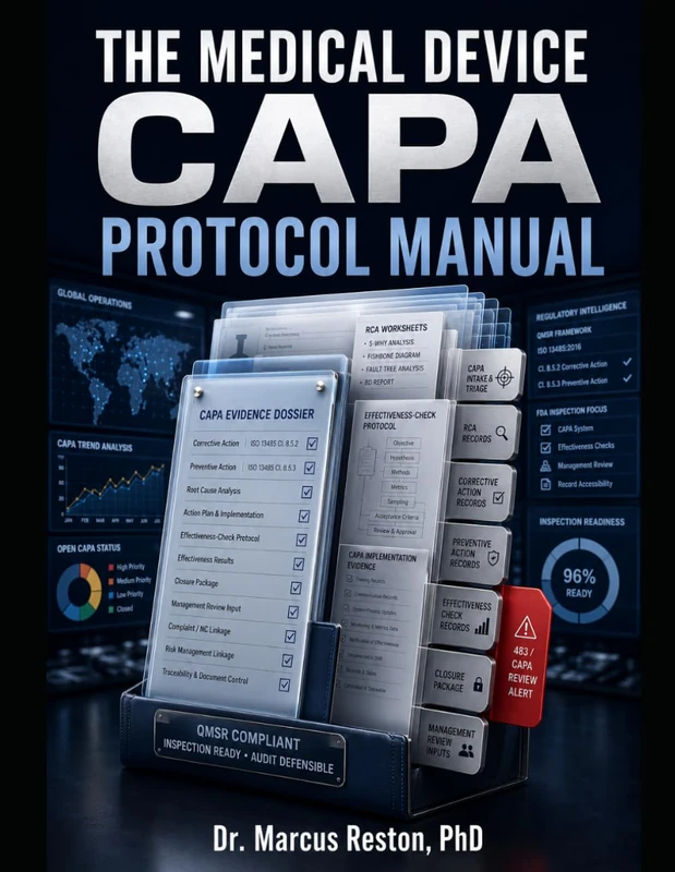 The Medical Device CAPA Protocol Manual: Build an Audit-Defensible Corrective and Preventive Action System — Root-Cause Tools, Effectiveness-Check ... to Survive FDA Inspection Under the QMSR