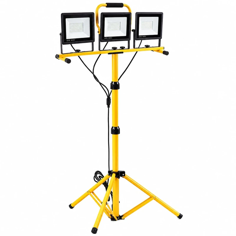 300W LED Construction Spotlight 36000LM Portable LED Work Light with Tripod - Image 1