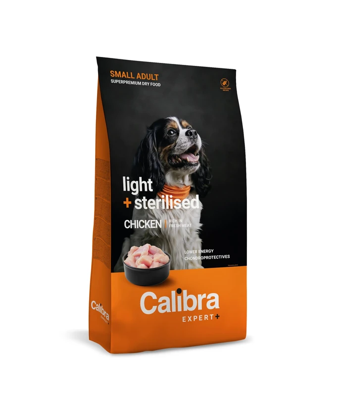 CALIBRA Dog Expert+ Adult Small Light & Steril Chicken 6kg